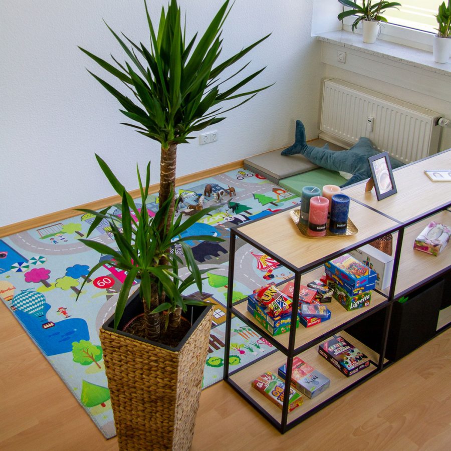 Verhaltenstherapie_Praxis Spielecke Spielteppich Praxis